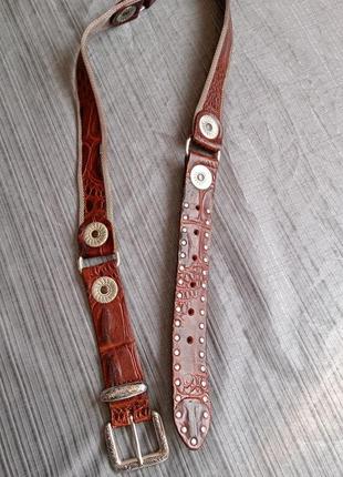 Selection vanzetti викинг натуральная кожаный ремень пояс бренда