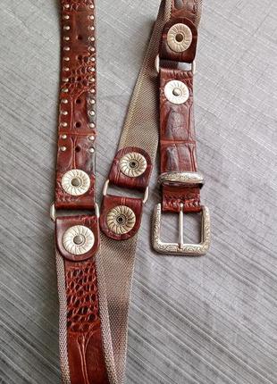 Selection vanzetti викинг натуральная кожаный ремень пояс бренда