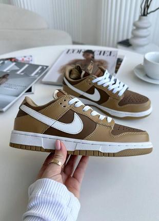 Кросівки nike dunk low brown6 фото