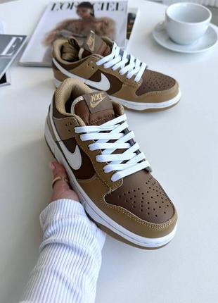 Кроссовки nike dunk low brown9 фото