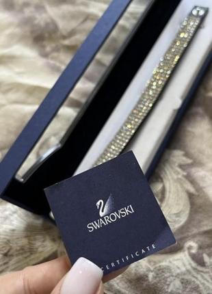 Шкіряний браслет swarovski