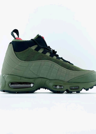 Nike air max sneakerboot 95 "khaki"9 фото