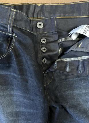 G-star raw denim джинсы новые вощеные стилизированные широкие оригинал8 фото