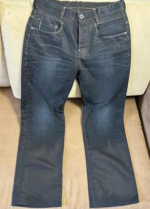 G-star raw denim джинсы новые вощеные стилизированные широкие оригинал10 фото