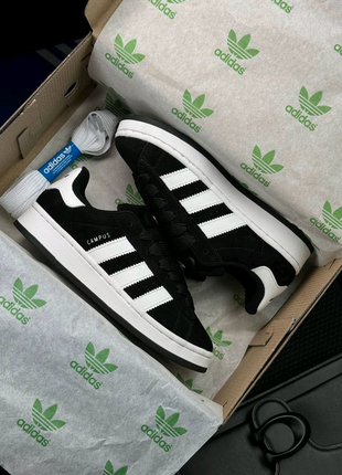 Жіночі кросівки adidas originals campus black white7 фото