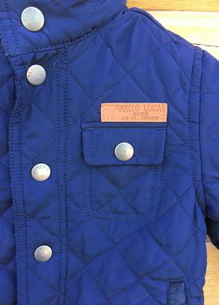 Курточка осень-весна, синяя курточка на мальчика, курточка h&m2 фото