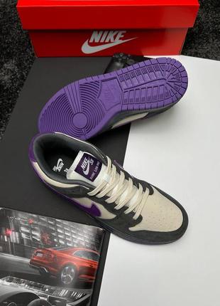 Мужские кроссовки nike sb dunk low x otomo katsuhiro grey purple2 фото