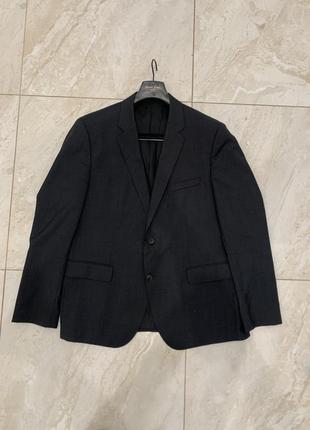Классический шерстяной мужской пиджак hugo boss жакет блейзер