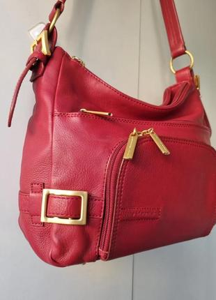 Брендовая сумка, красная сумка, бордовая сумка, сумка на плечо, сумка stone mountain5 фото