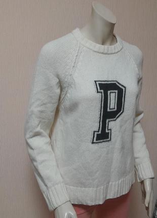 Шерстяной свитер белого цвета с добавлением полиамида peak performance made in romania5 фото
