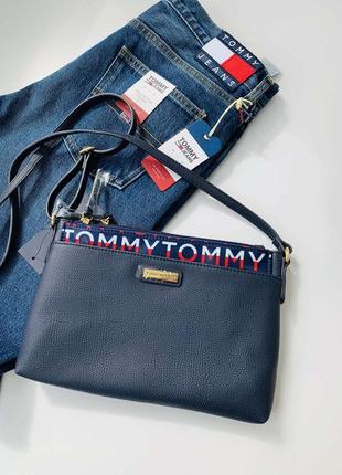 Сумка-кросбоді жіноча tommy hilfiger томмі хілфігер. оригінал