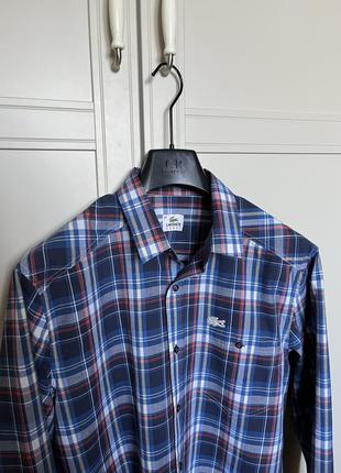 Мужская рубашка lacoste (м - l размер, оригинал)