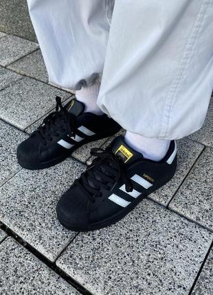 Женские кроссовки adidas superstar black/кроссовки адедав суперстары10 фото