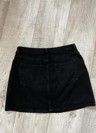 Базовая джинсовая мини юбка h&amp;m divided размер м9 фото