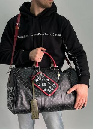 Сумка дорожная кожаная в стиле keepall3 фото