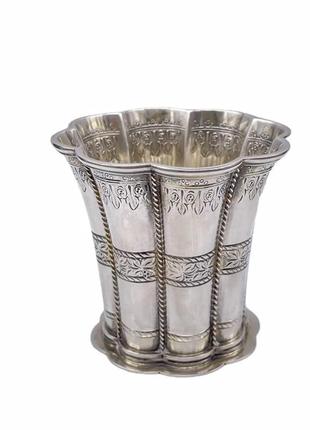 Пара серебряных стаканов «margrethe cup» (маргарет кап).5 фото