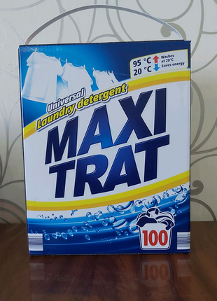Maxi trat універсальний пральний порошок 100 прань 6 кг1 фото