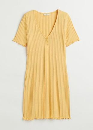 Сукня трикотажна  в рубчик по фігурі h&m