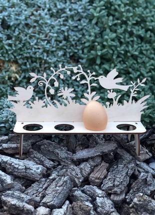 Підставка для яєць на великдень дерев'яна пасхальна підставка під крашанки