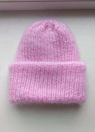 Шапка зимова об'ємна у стилі такори