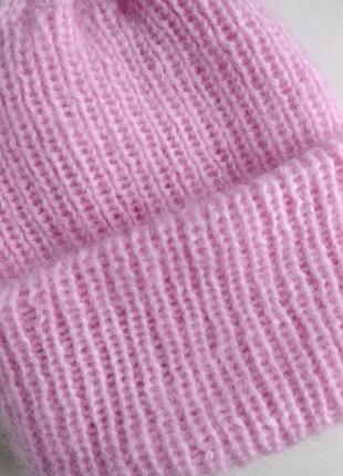 Шапка зимова об'ємна у стилі такори