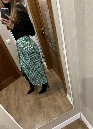 Яркая юбка нова zara