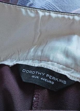 Ошатні еластичні штани,палацо, шоколадного кольору, 16разм, dorothy perkins.4 фото