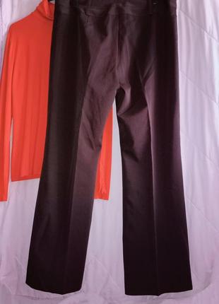 Ошатні еластичні штани,палацо, шоколадного кольору, 16разм, dorothy perkins.2 фото