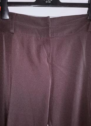 Ошатні еластичні штани,палацо, шоколадного кольору, 16разм, dorothy perkins.3 фото