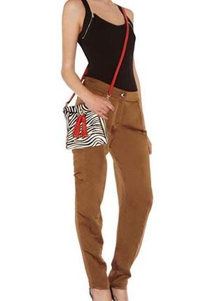 Брюки карго karen millen soft brown cargo pocket safari trousers