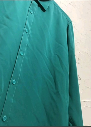 Блуза темно-зеленая2 фото
