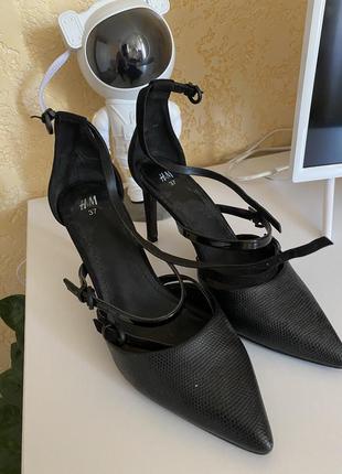 Босоножки туфли лодочки h&m 37 р.