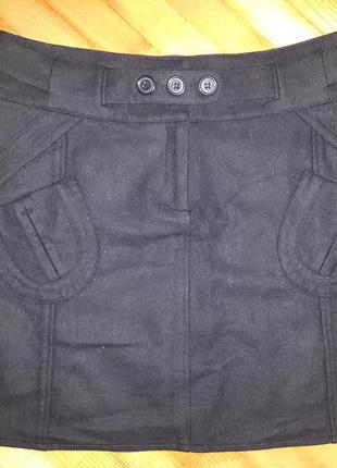 Шерстяная мини юбка от promod! p.-401 фото