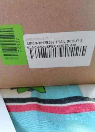 Кроссовки asics trail scout 2 black / green 37.5 р, новые3 фото