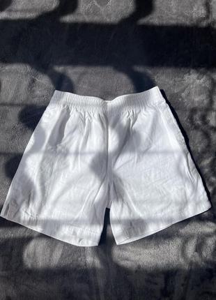 Коттоновые белые шорты короткие шорты