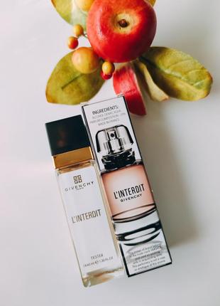 Неповний флакон, ціну знижено! груша і тубероза, люкс якість! тестер l'interdit, парфюм