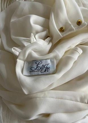 Невероятное винтажное старинное платье плиссе белая блузка юбка длинная миди вечерняя мерелин моноро7 фото
