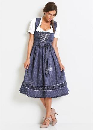 Шикарное австрийское платье дирндль xxl