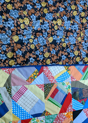 Покривало в стилі печворк, плед, ковдра