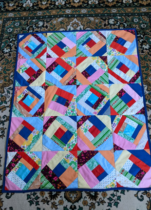 Покривало в стилі печворк, плед, ковдра