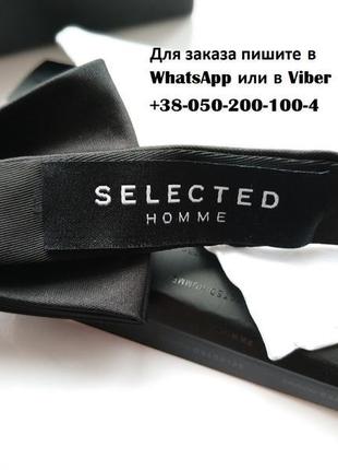 Чорна краватка метелик фірмова в упаковці selected homme2 фото