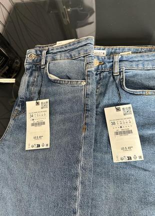 Джинсы zara, zara high-waisted palazzo jeans z19755 фото