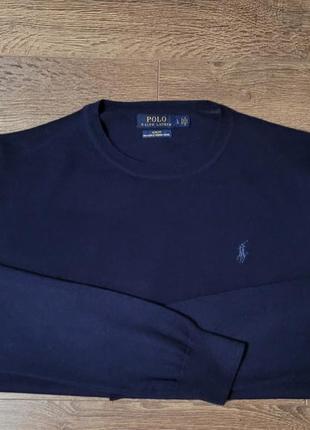 Тонкий шерстяной свитер polo ralph lauren.1 фото