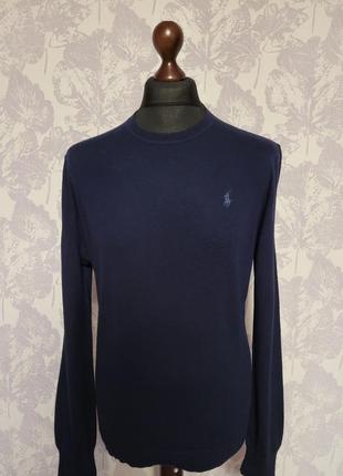 Тонкий шерстяной свитер polo ralph lauren.4 фото