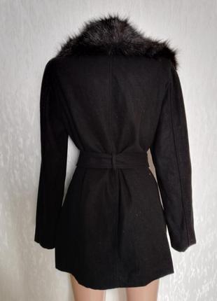 Красивое фирменное черное пальтошко 12 размера4 фото