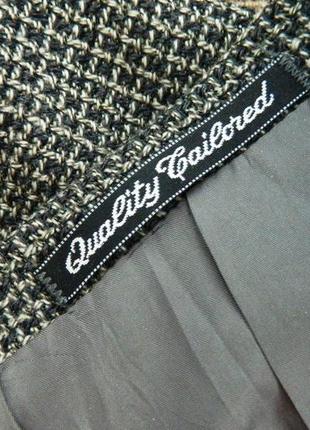 Пиджак классический базовый жаккард британский классика тренд жакет базовый винтаж блейзер5 фото