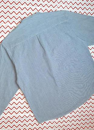 😉1+1=3 стильные синяя плотная рубашка со стойкой bhs, размер 48 - 506 фото