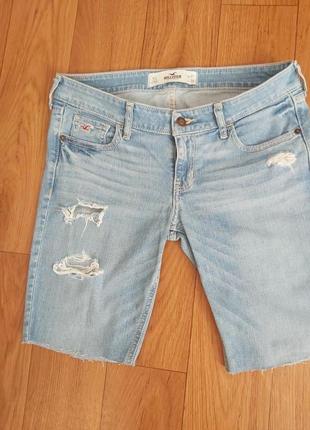 Стильные шорты,джинсовые,hollister1 фото