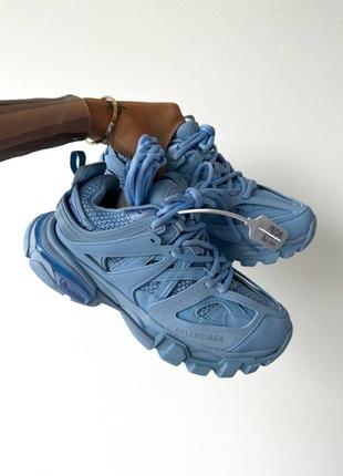 Баленсиага трак голубые кроссовки balenciaga track blue