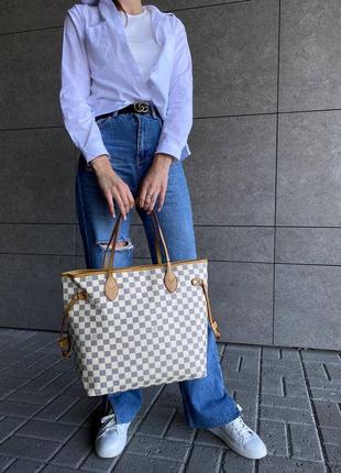 Louis vuitton neverfull beige 9